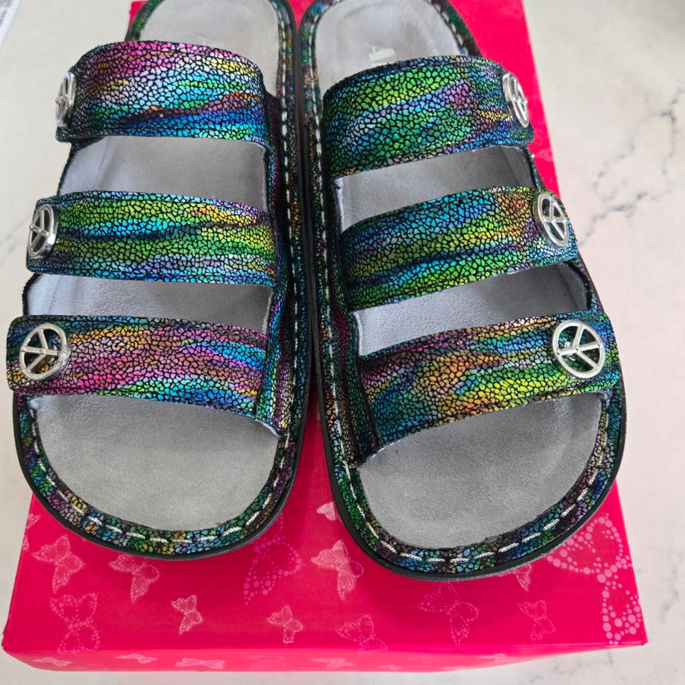 Women's Alegria Audrey Multicolor "Hippie Momma" Sandals US 6-6.5